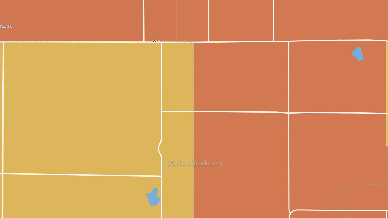 Zell, SD Map of Robbery Rates