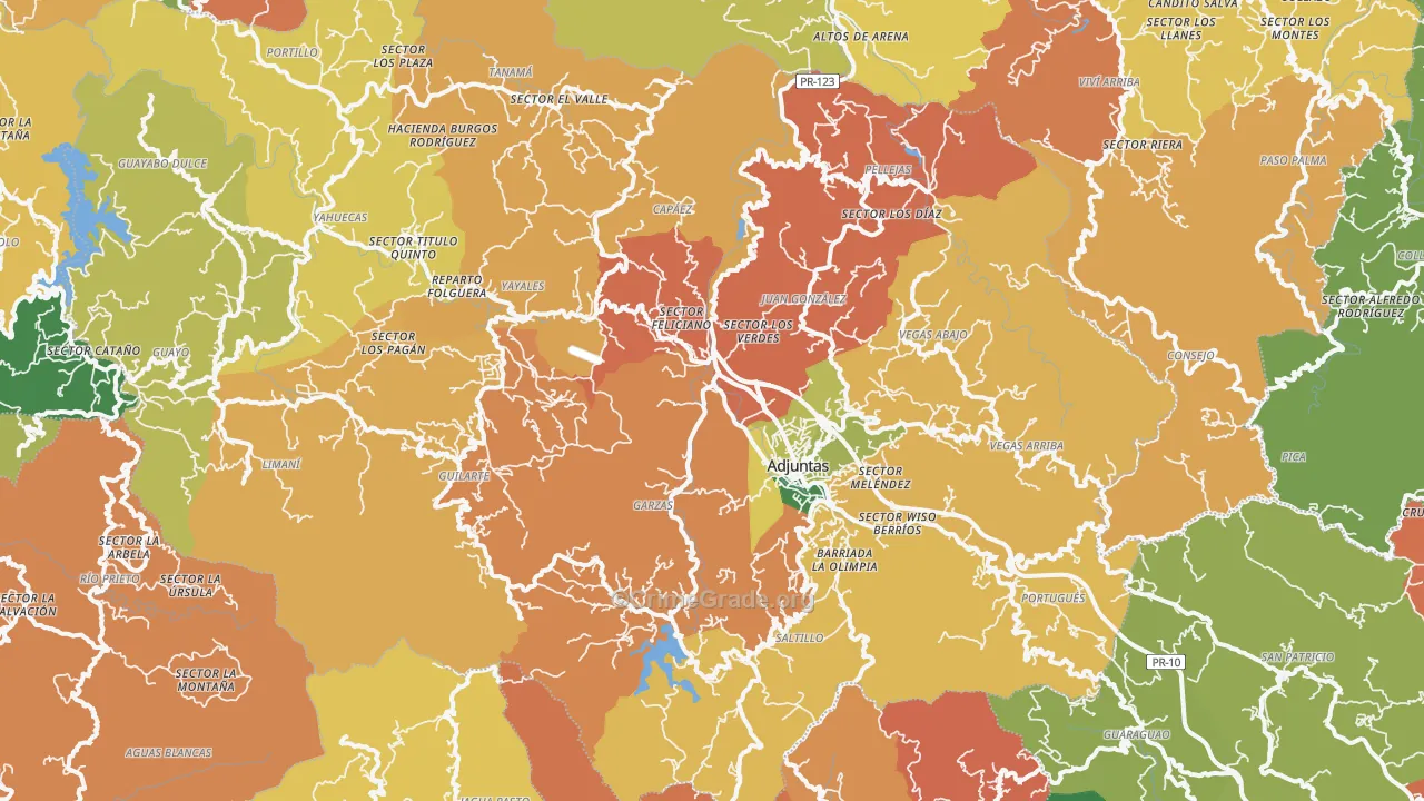 00601, PR Map of Theft Rates