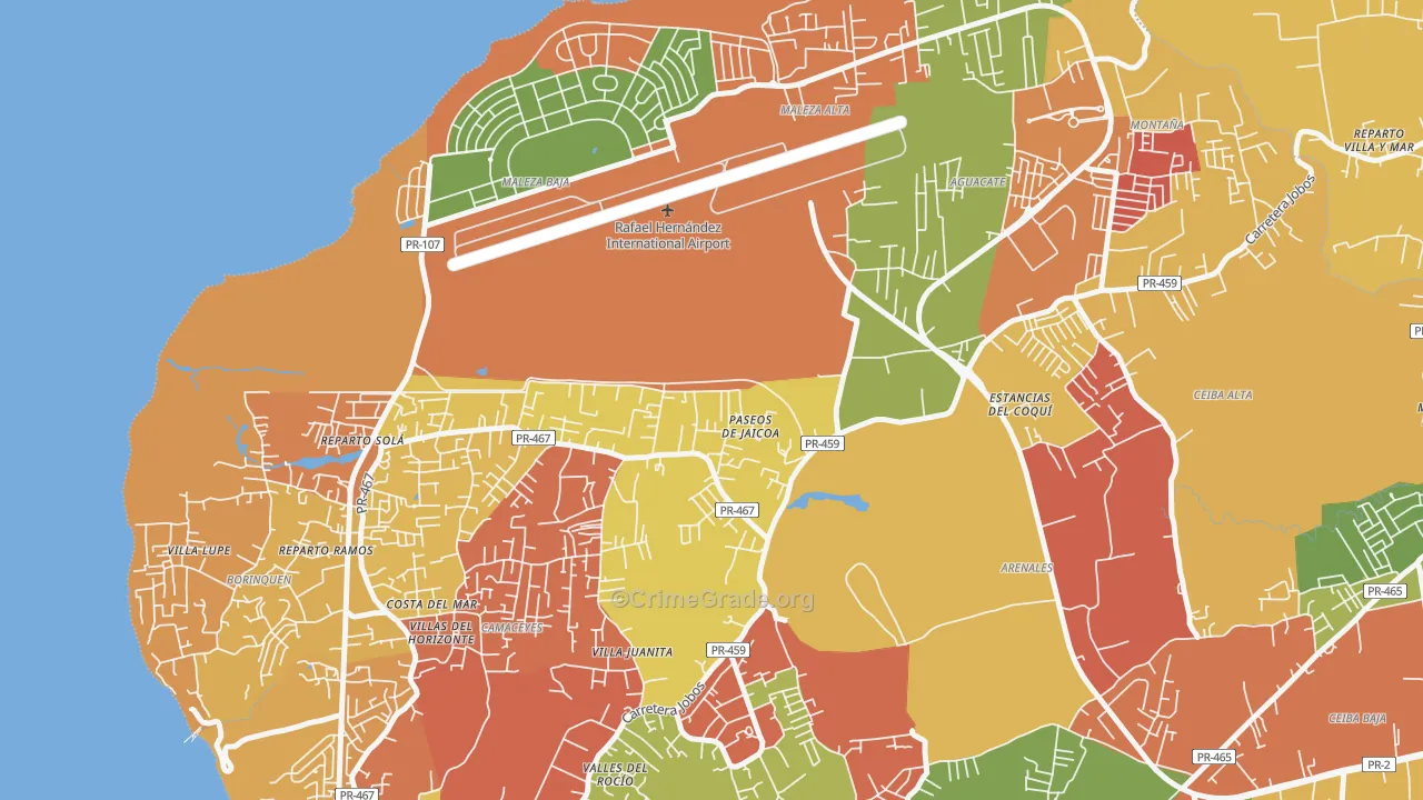 00604, PR Map of Theft Rates