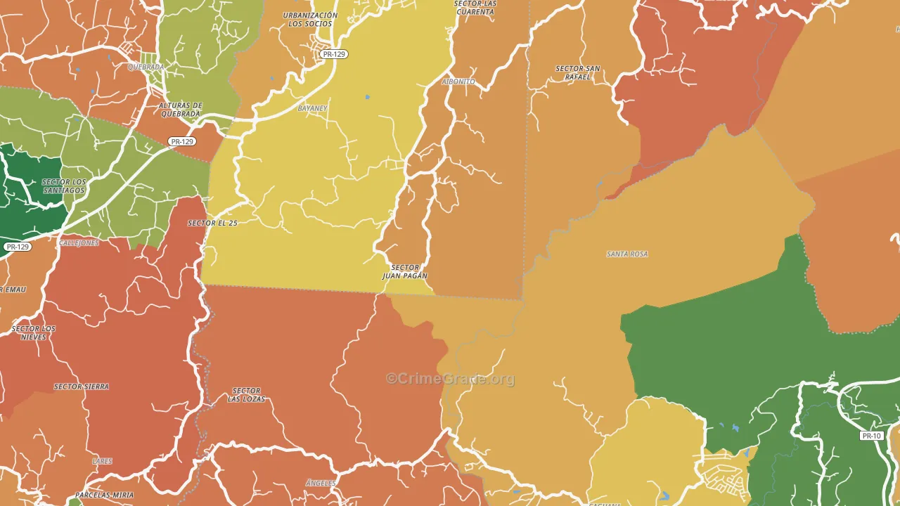 00611, PR Map of Theft Rates