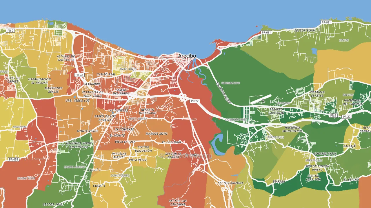 00612, PR Map of Theft Rates