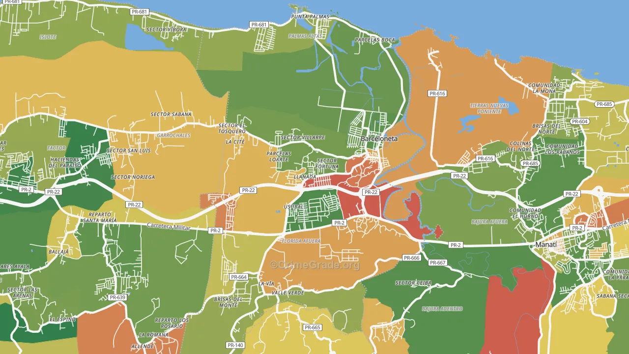 00617, PR Map of Theft Rates