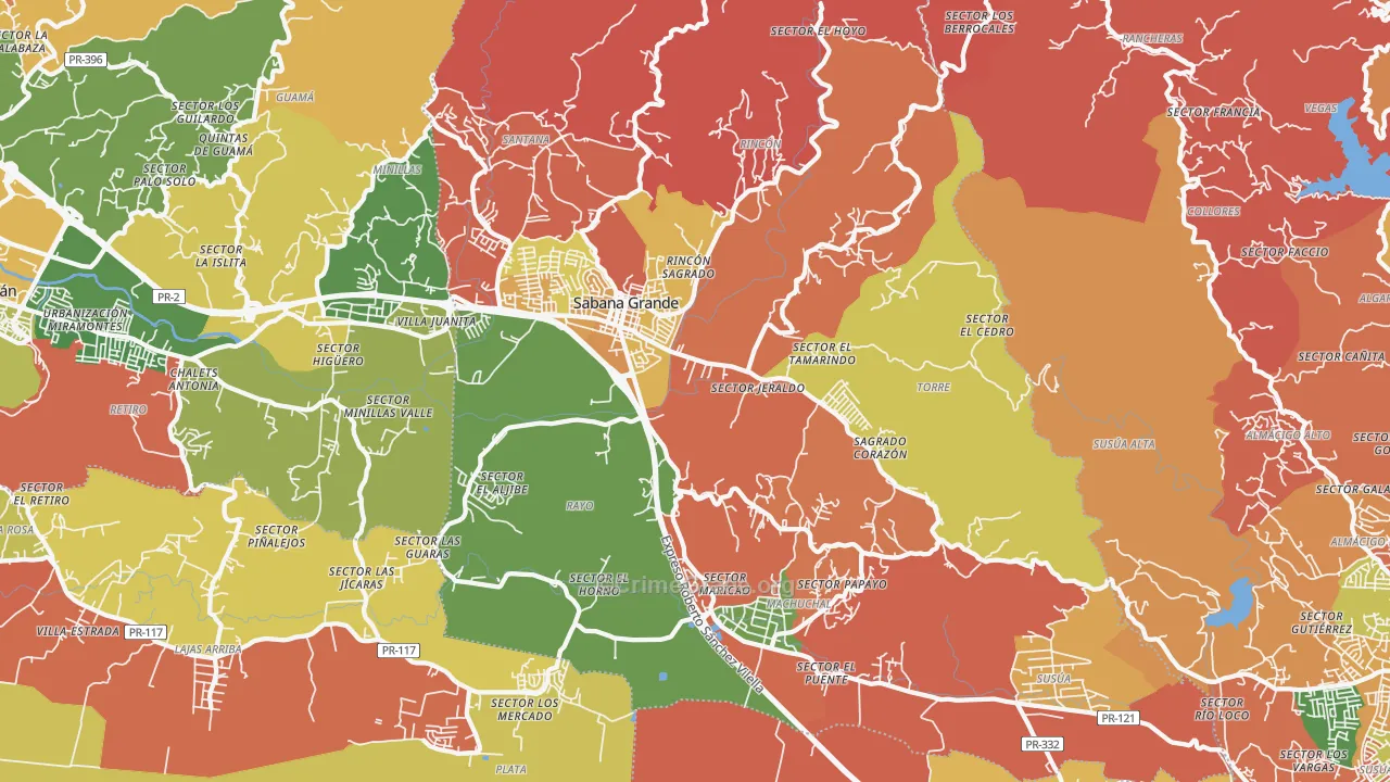00637, PR Map of Theft Rates