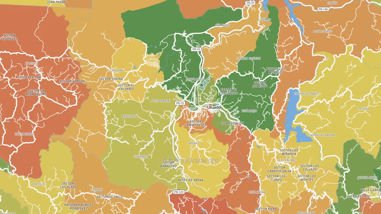 00641, PR Map of Theft Rates