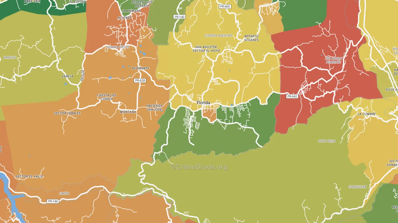 00650, PR Map of Theft Rates