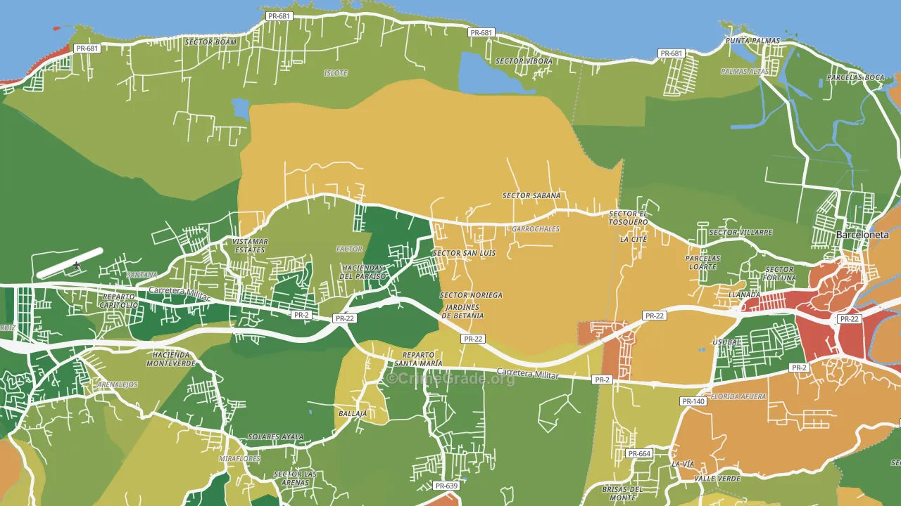 00652, PR Map of Theft Rates