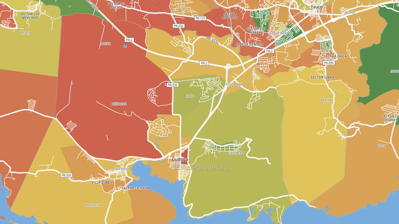 00653, PR Map of Theft Rates