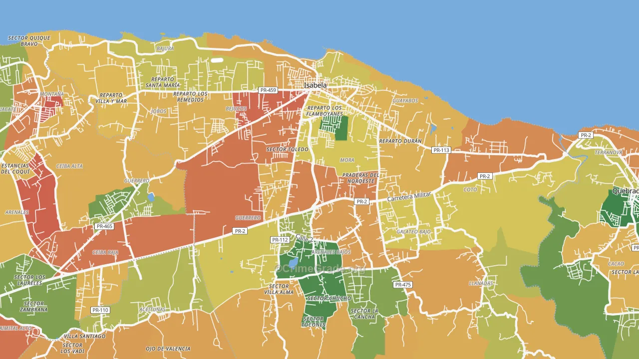 00662, PR Map of Theft Rates