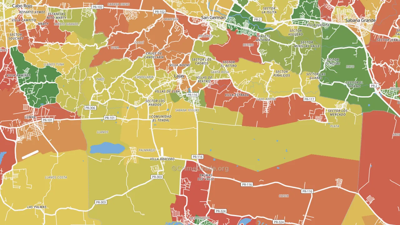 00667, PR Map of Theft Rates