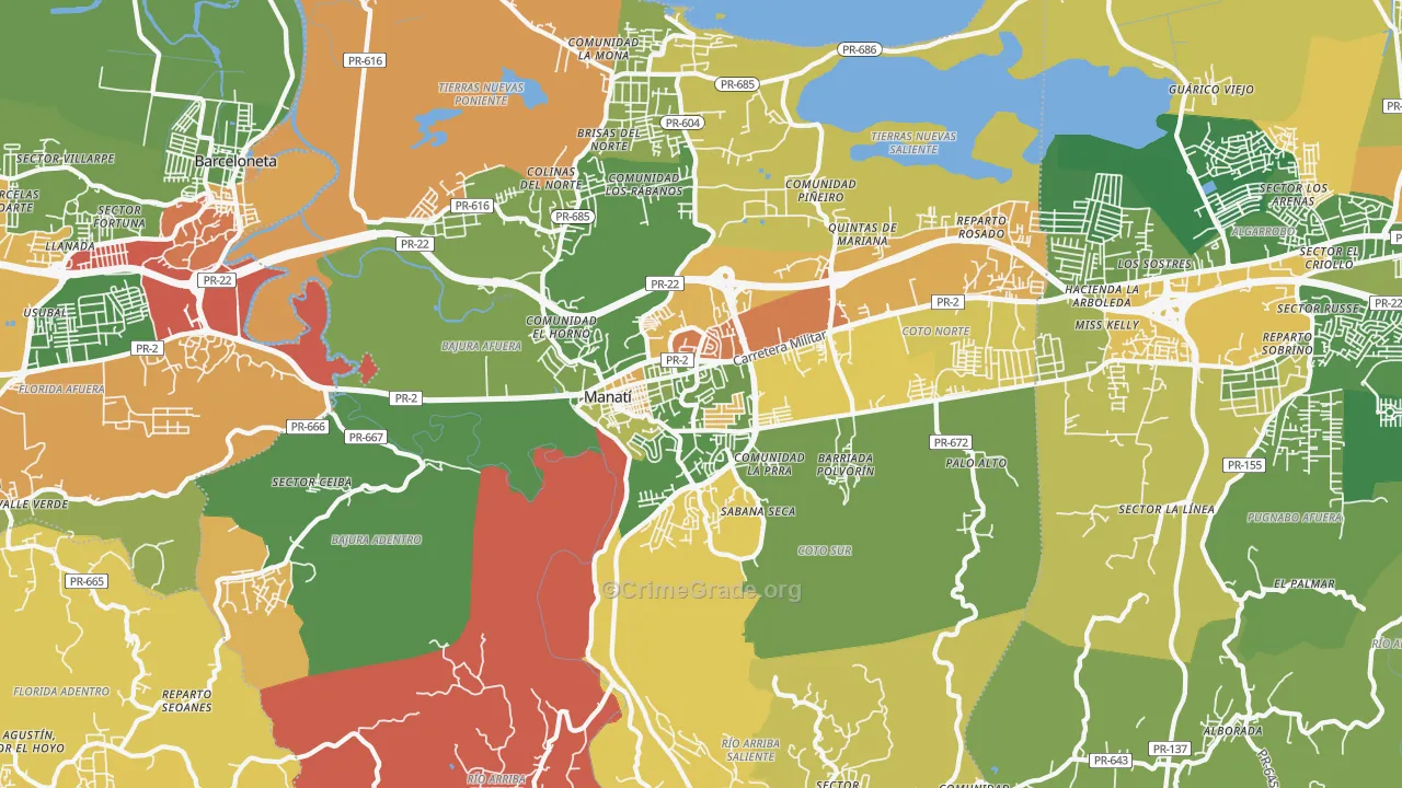 00674, PR Map of Theft Rates