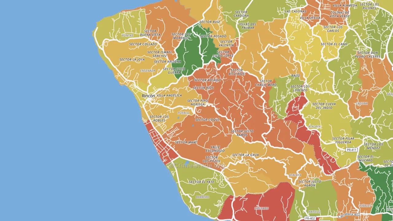 00677, PR Map of Theft Rates