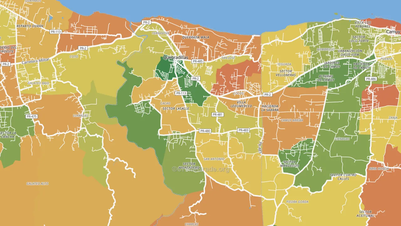 00678, PR Map of Theft Rates