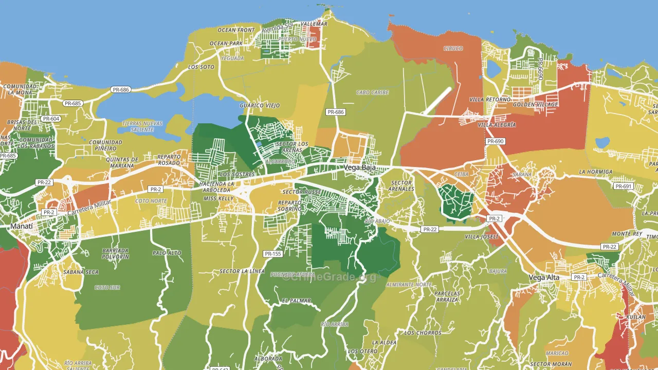 00693, PR Map of Theft Rates