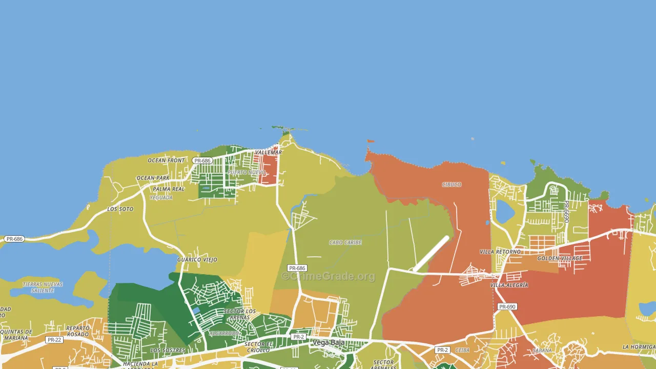 00694, PR Map of Theft Rates