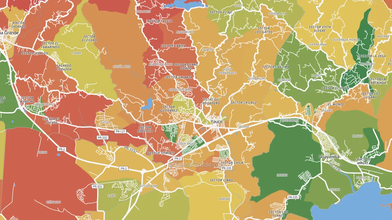 00698, PR Map of Theft Rates
