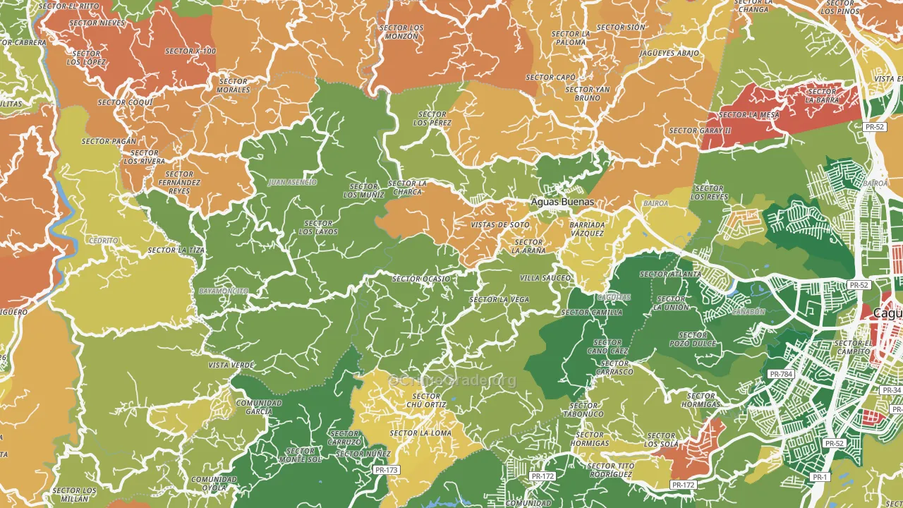 00703, PR Map of Theft Rates