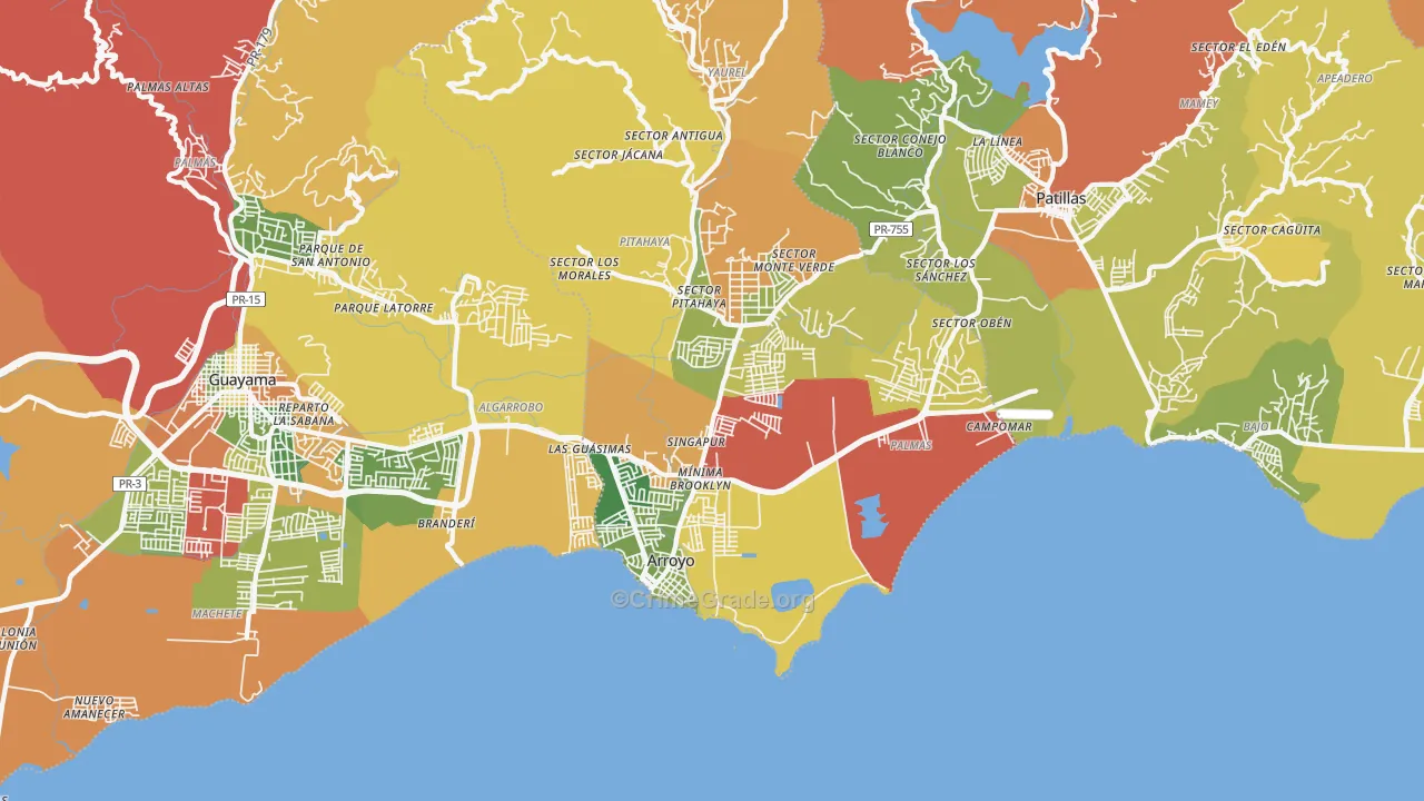 00714, PR Map of Theft Rates