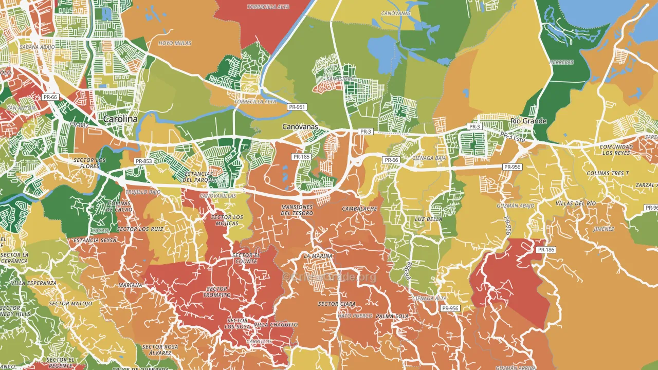 00729, PR Map of Theft Rates