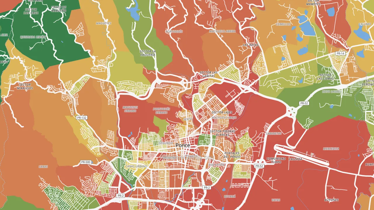 00730, PR Map of Theft Rates