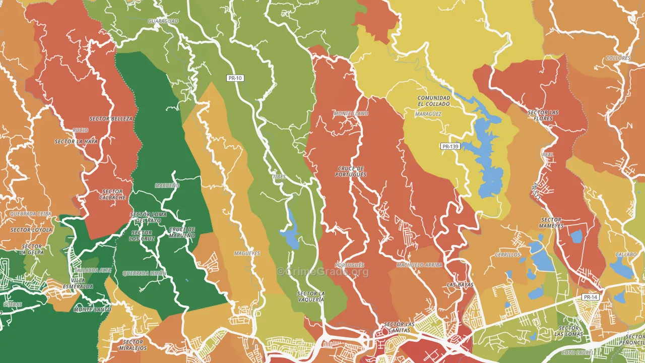 00731, PR Map of Theft Rates
