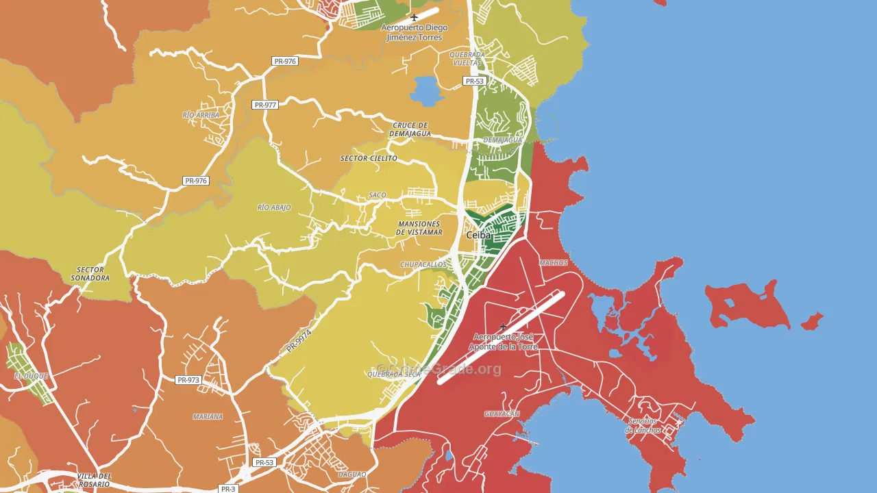 00735, PR Map of Theft Rates