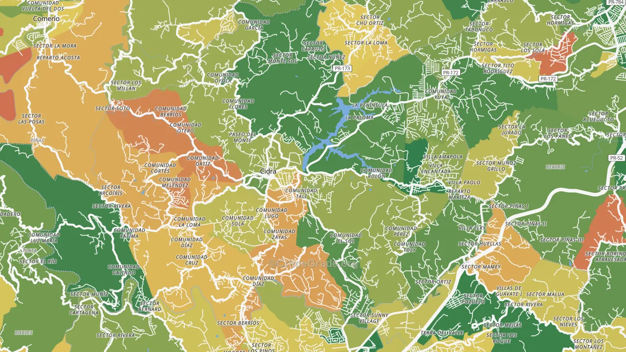 00739, PR Map of Theft Rates