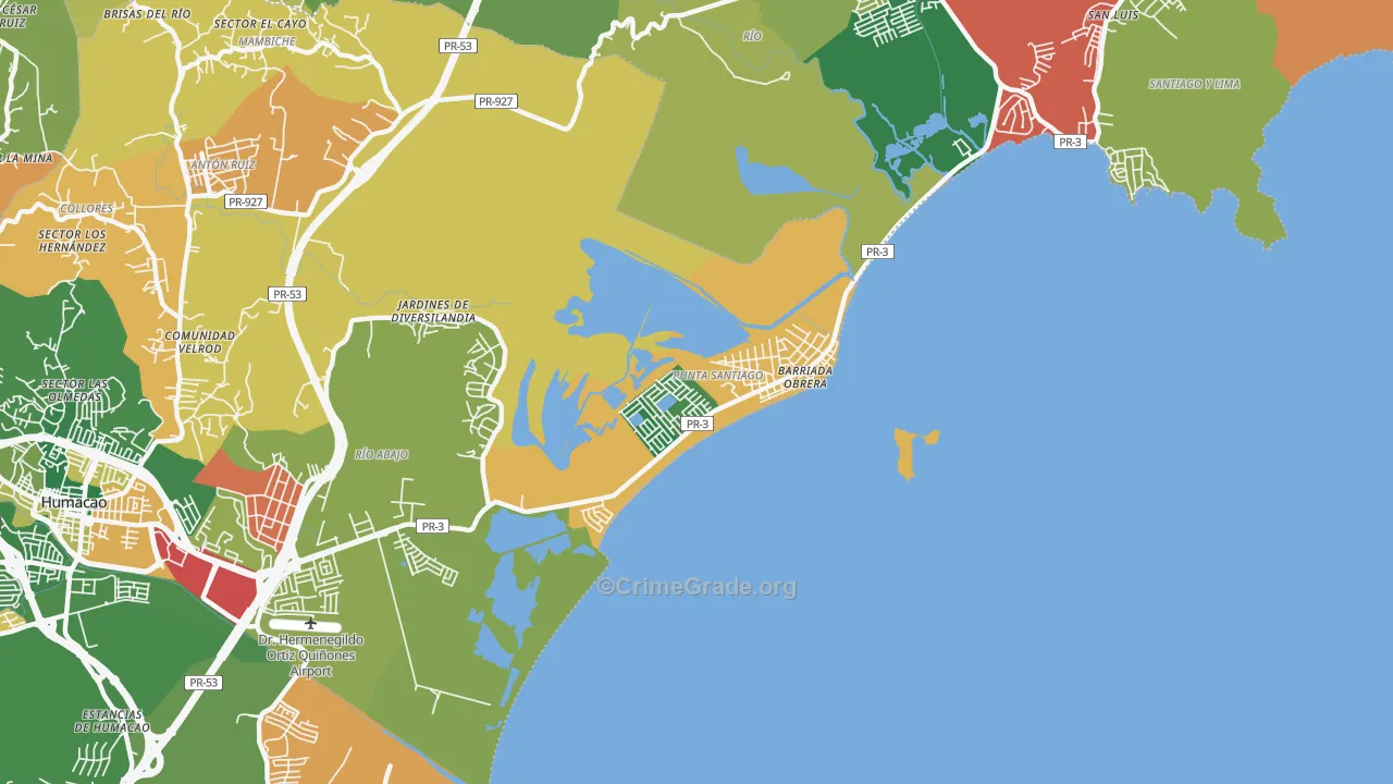 00741, PR Map of Theft Rates