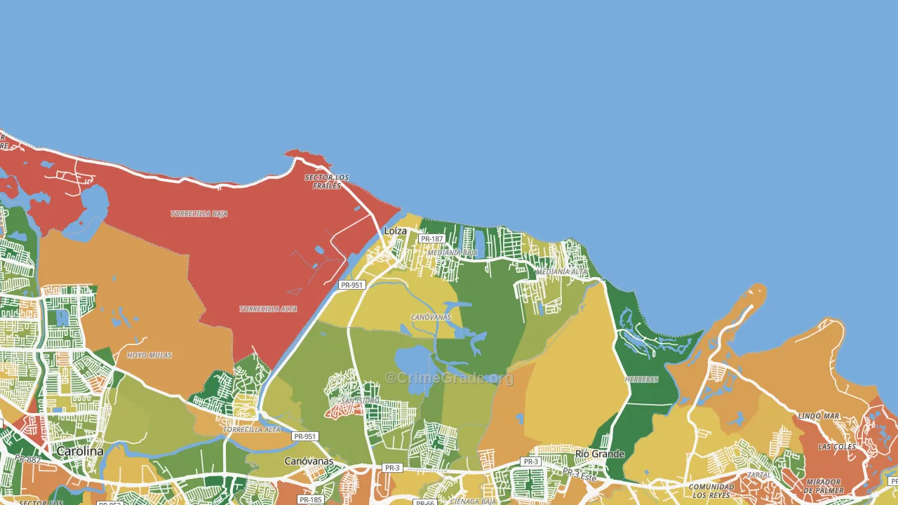00772, PR Map of Theft Rates