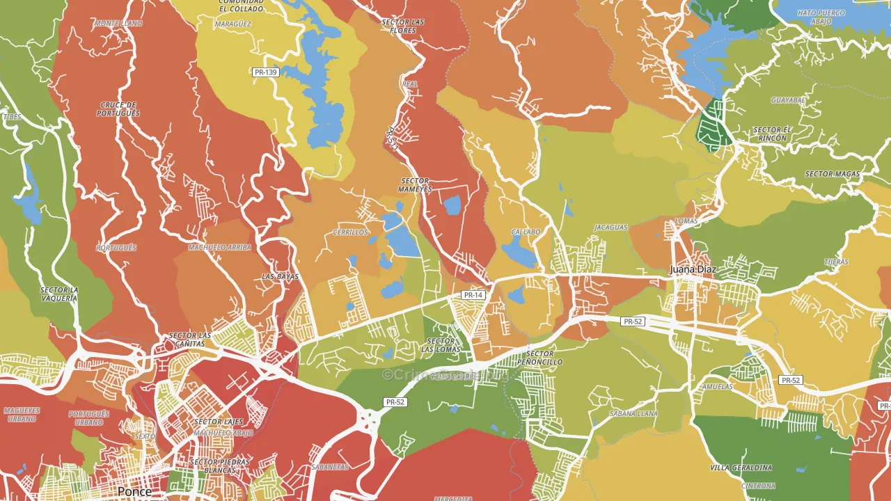 00780, PR Map of Theft Rates
