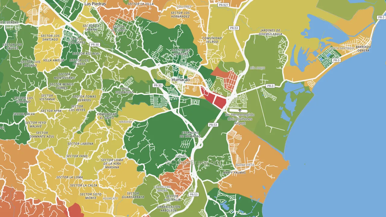 00791, PR Map of Theft Rates