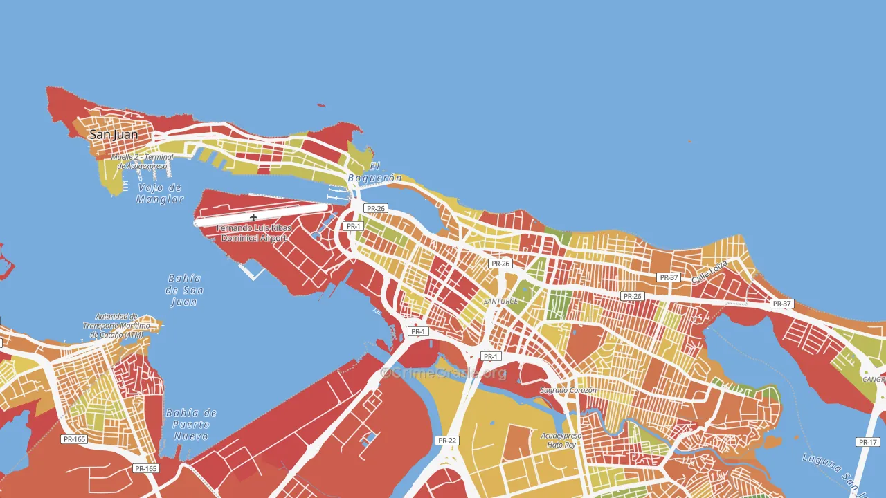 00907, PR Map of Theft Rates