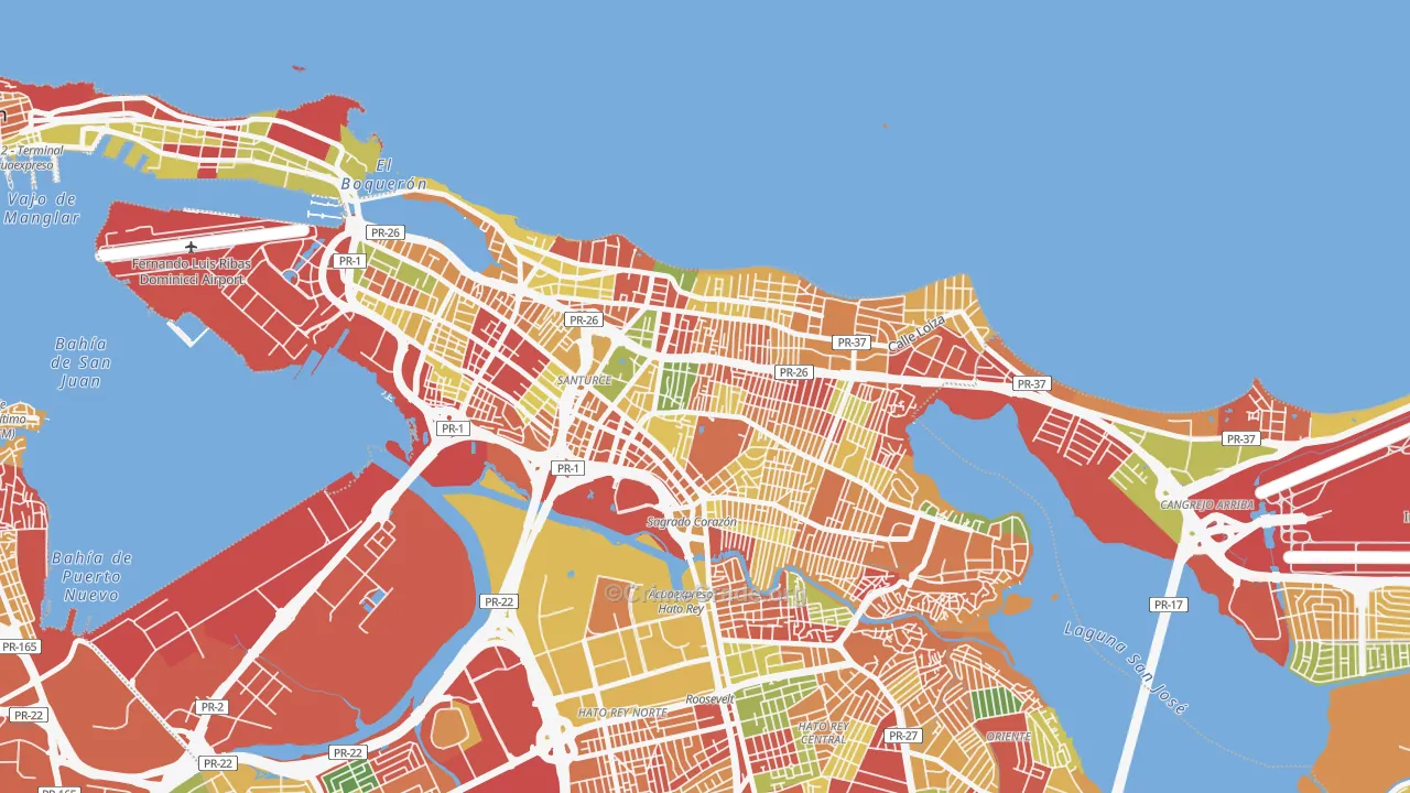 00912, PR Map of Theft Rates