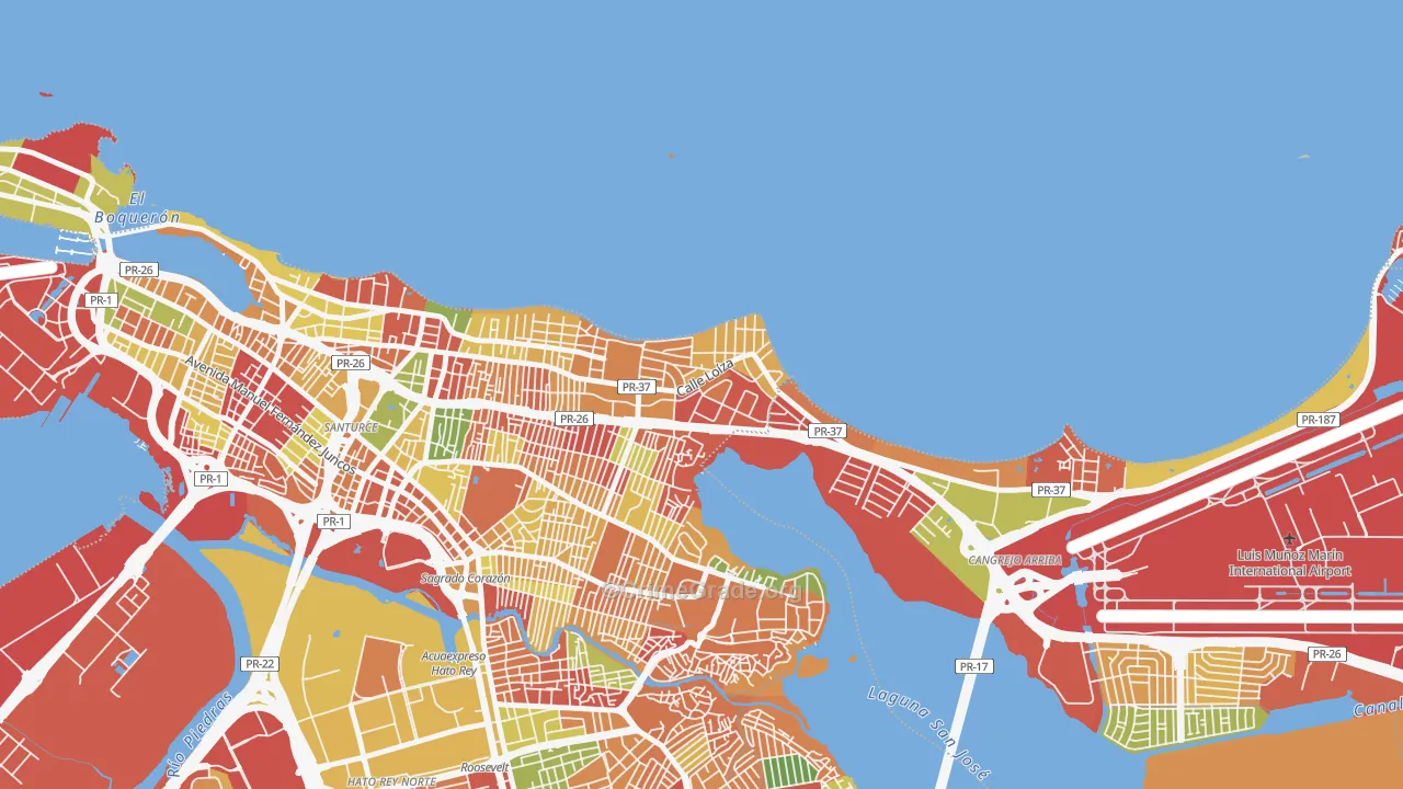 00913, PR Map of Theft Rates
