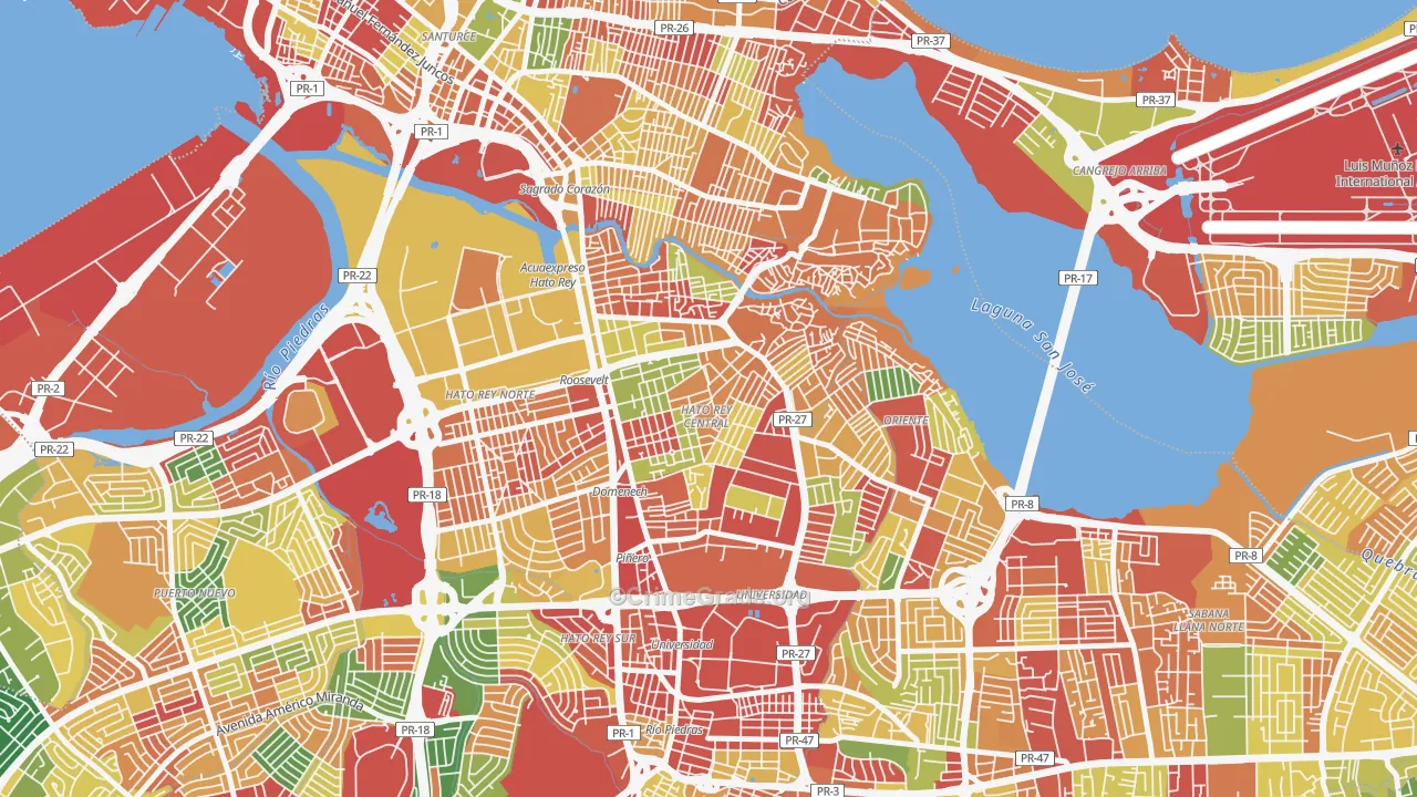 00917, PR Map of Theft Rates