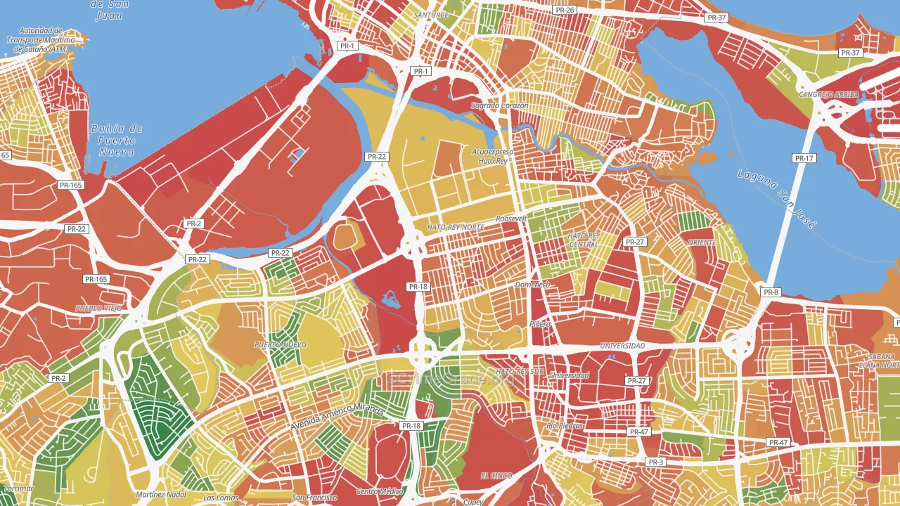 00918, PR Map of Theft Rates