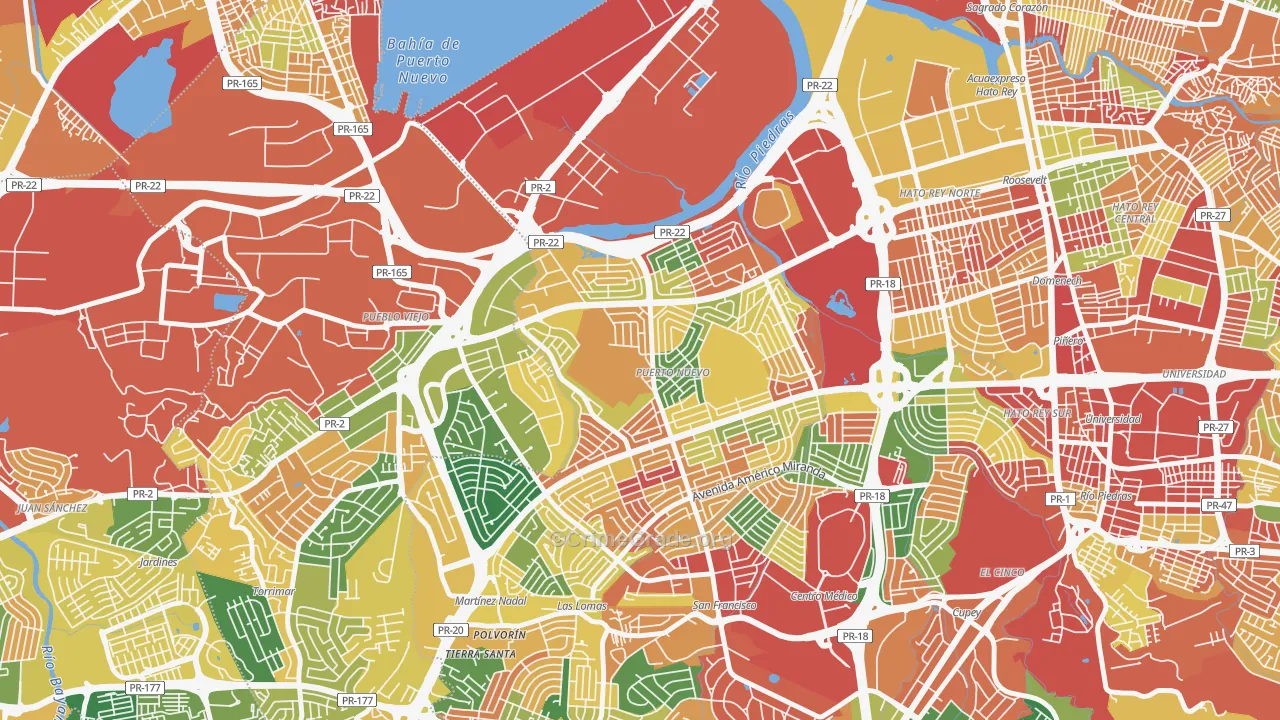 00920, PR Map of Theft Rates