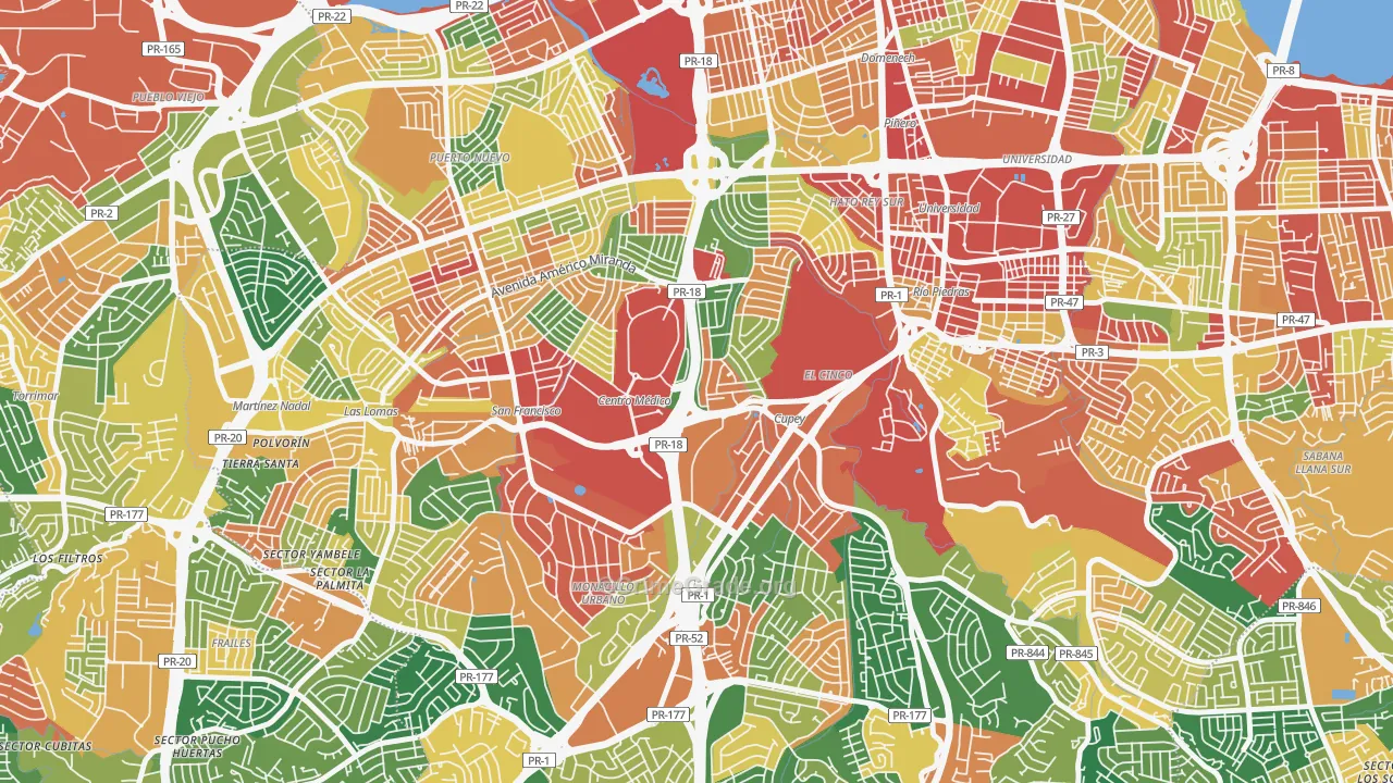 00927, PR Map of Theft Rates