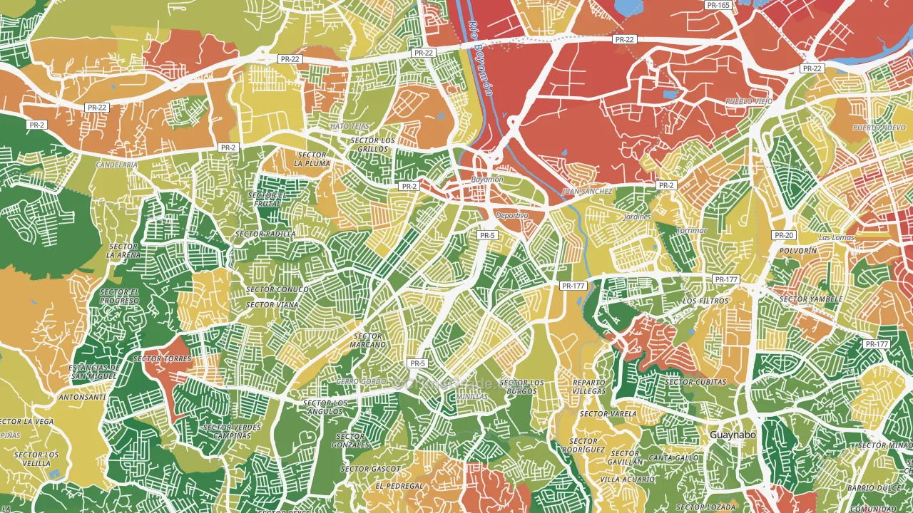 00959, PR Map of Theft Rates