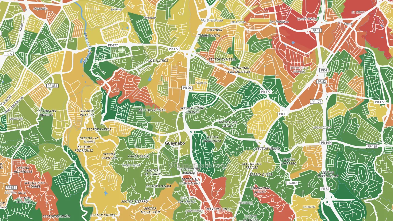 00969, PR Map of Theft Rates