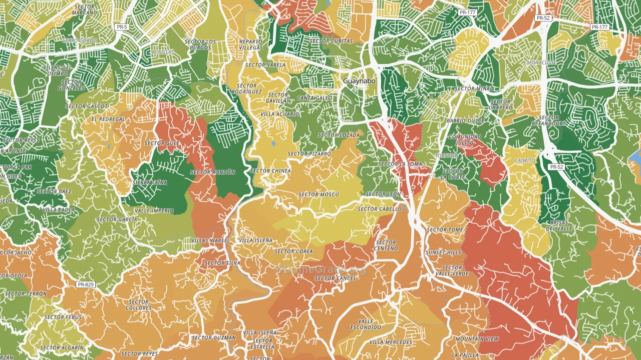 00971, PR Map of Theft Rates