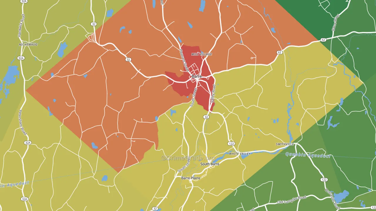 01005, MA Map of Theft Rates