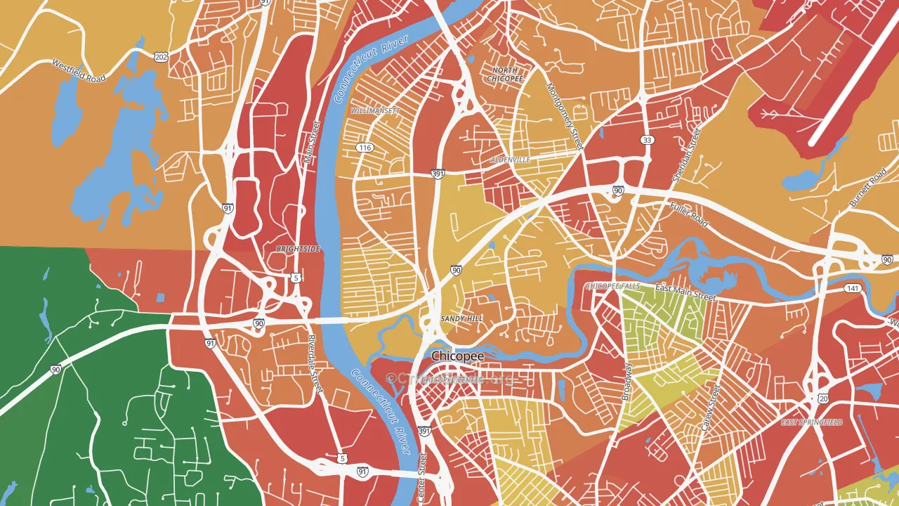 01013, MA Map of Theft Rates