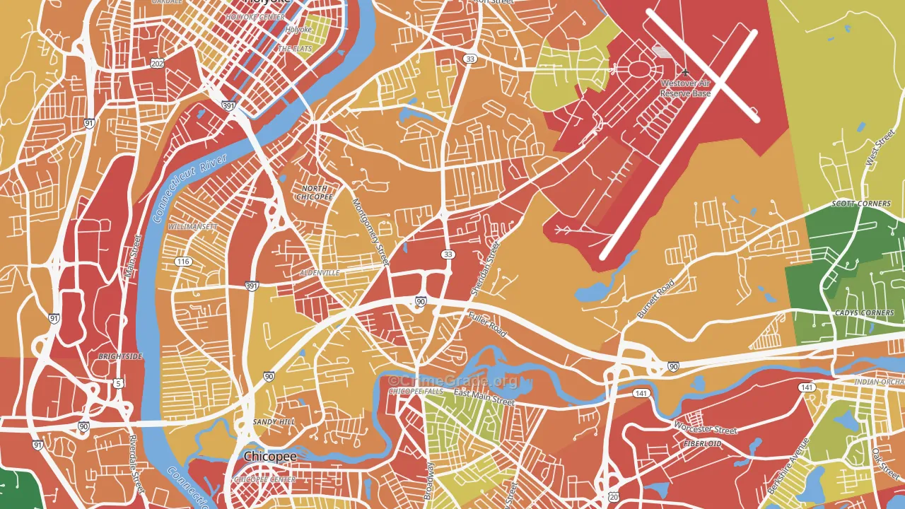 01020, MA Map of Theft Rates