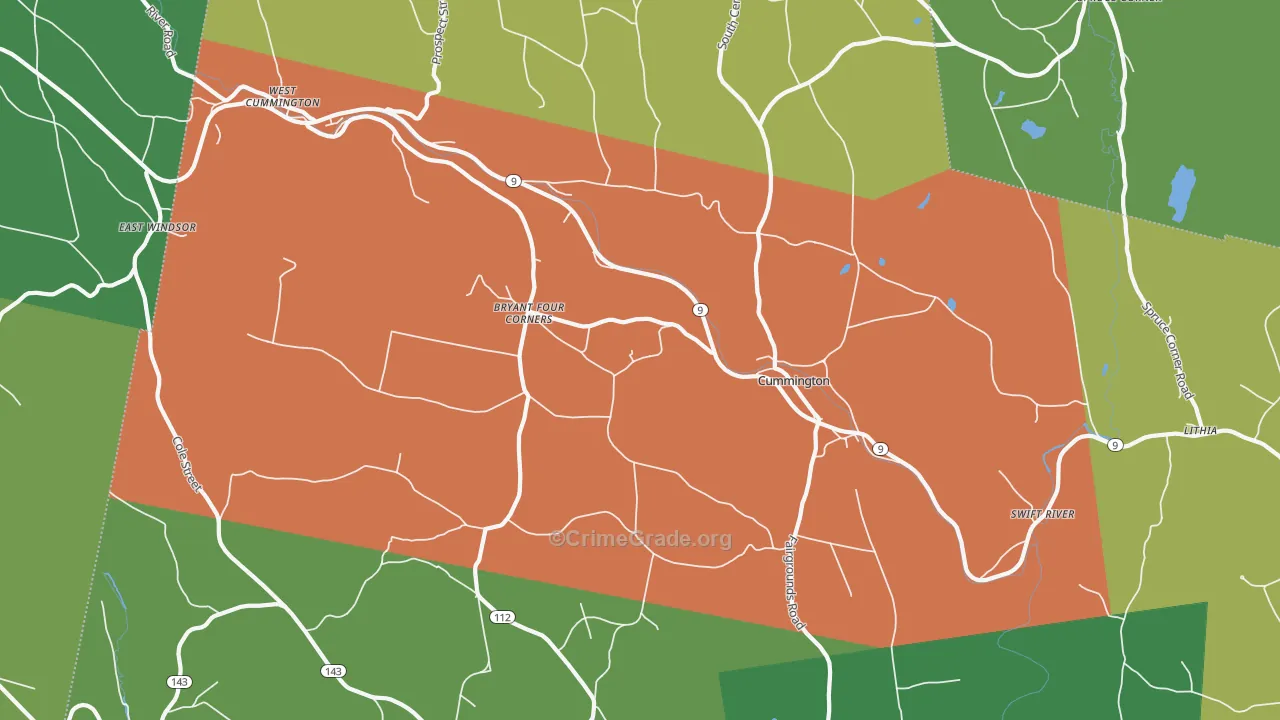 01026, MA Map of Theft Rates