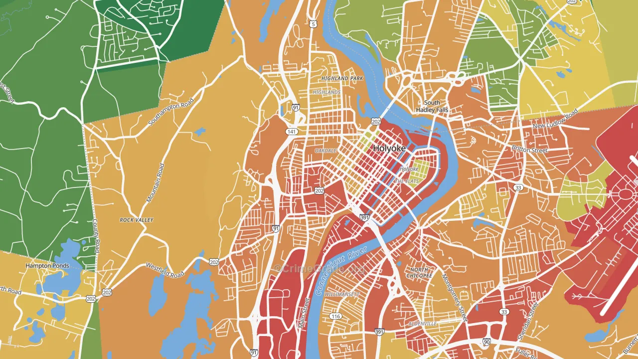 01040, MA Map of Theft Rates