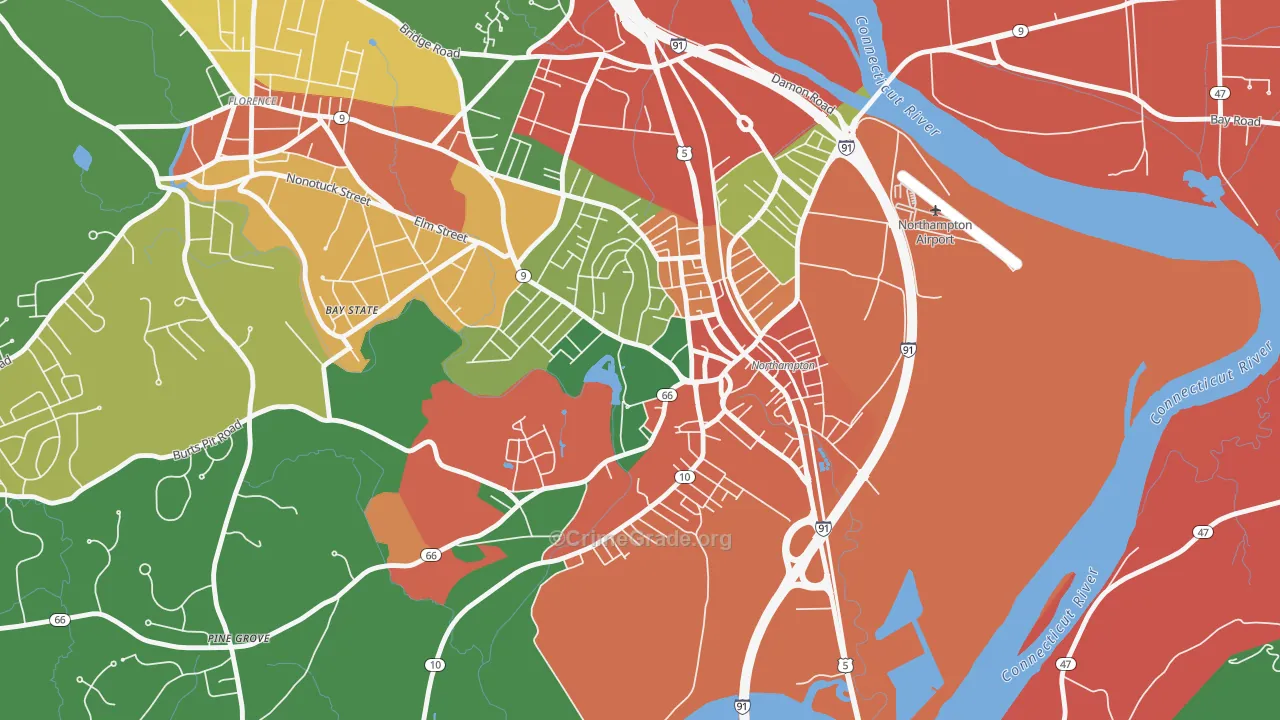 01063, MA Map of Theft Rates