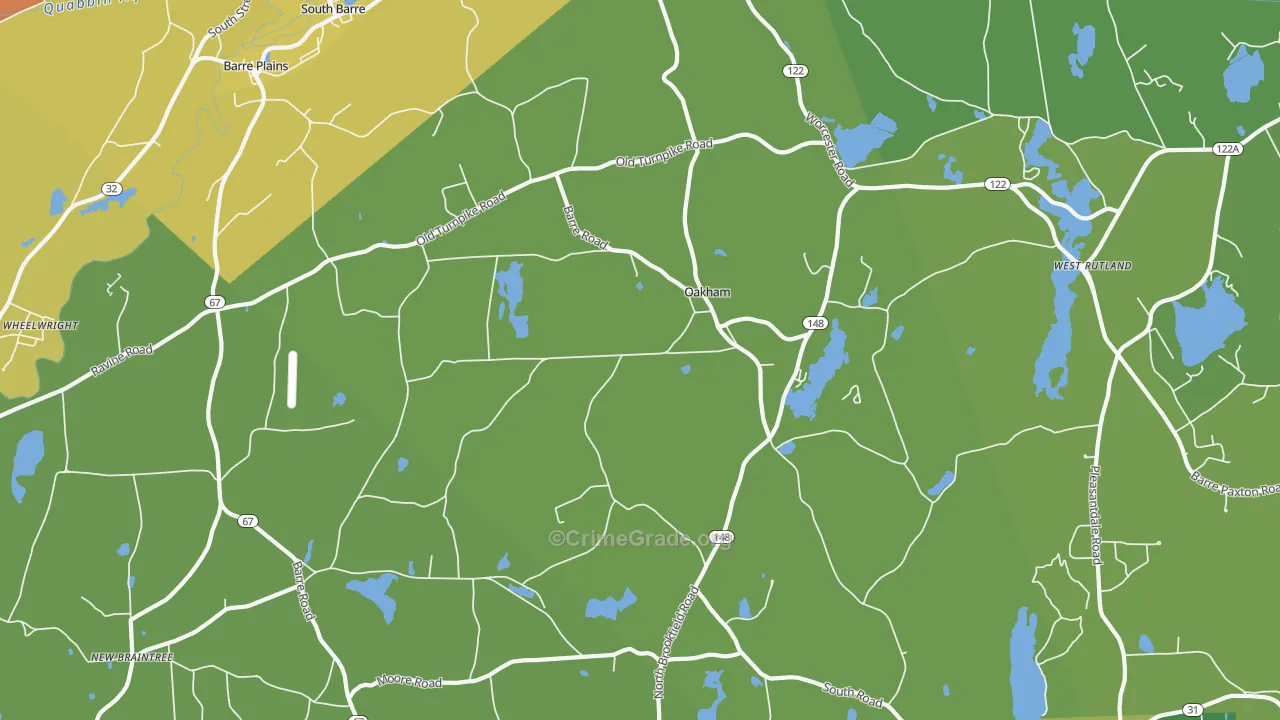 01068, MA Map of Theft Rates