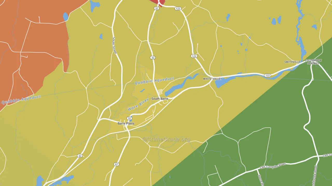 01074, MA Map of Theft Rates