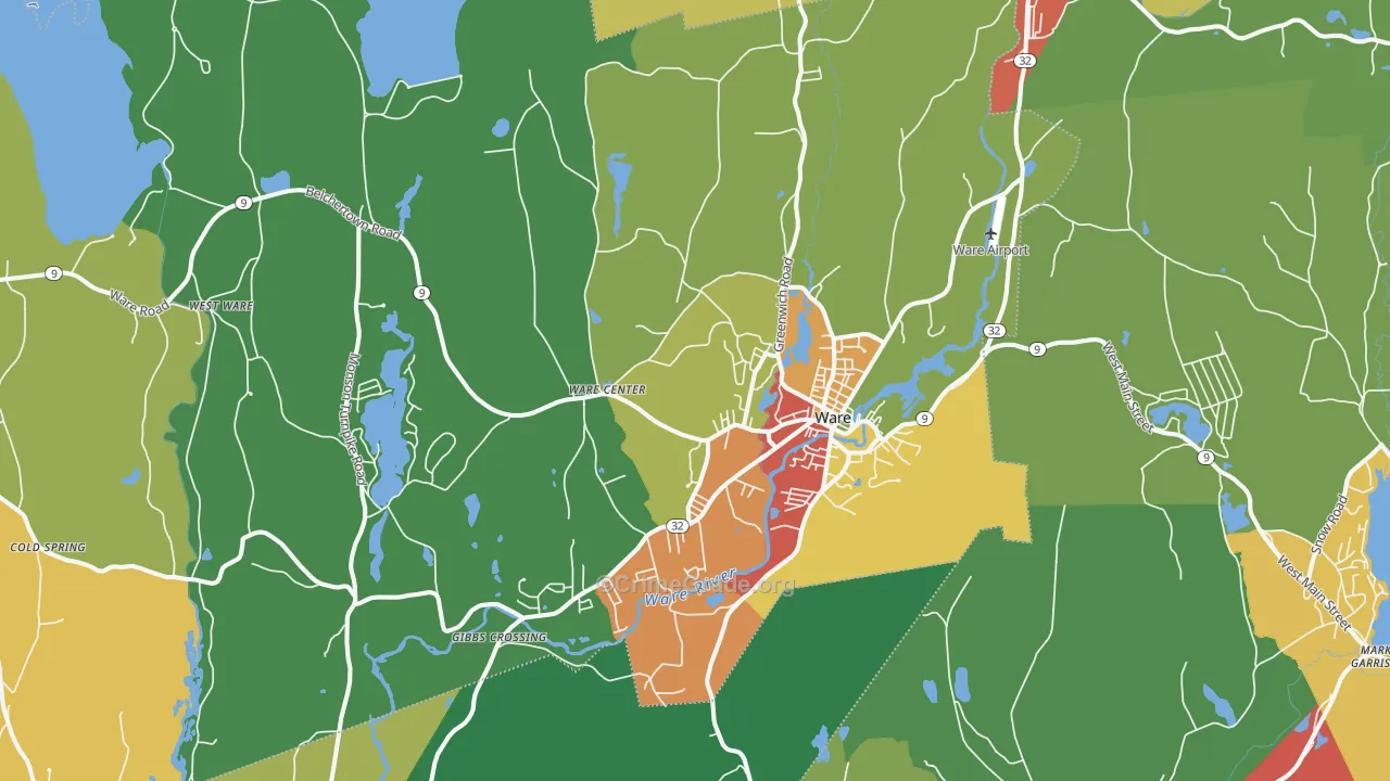 01082, MA Map of Theft Rates
