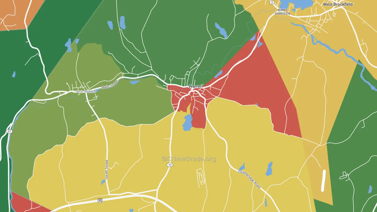 01083, MA Map of Theft Rates